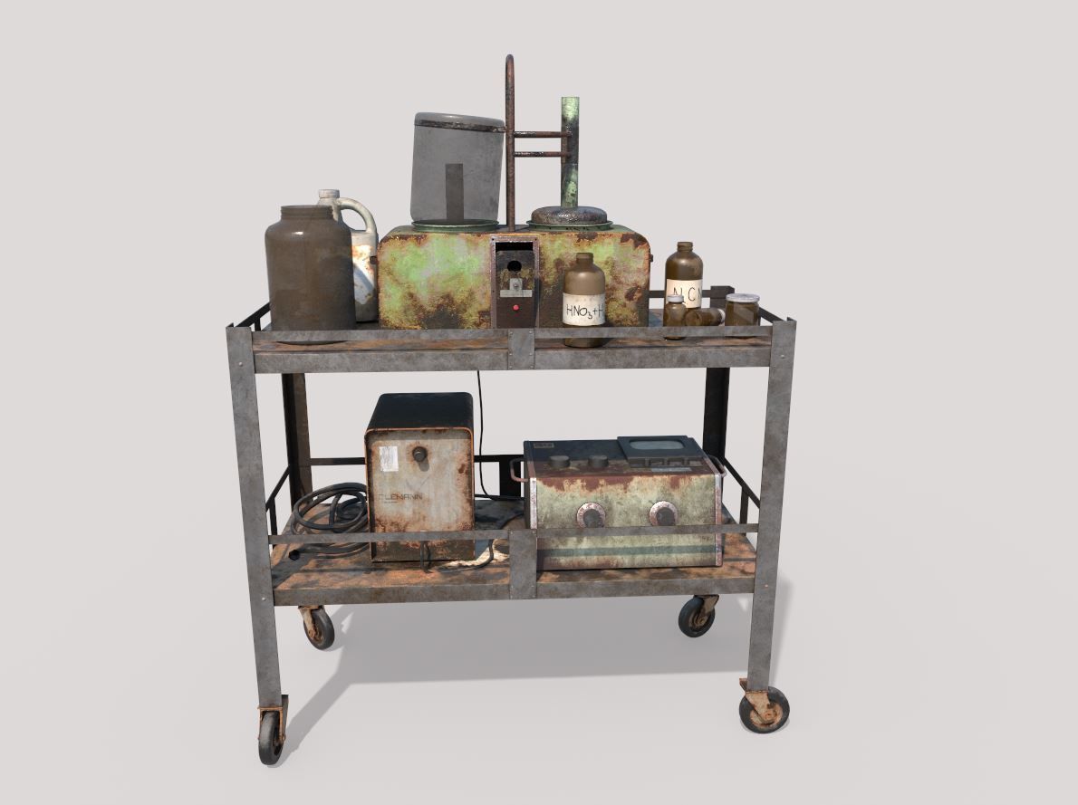 Abandoned Sanatorium Equipments 02 3D model_1
