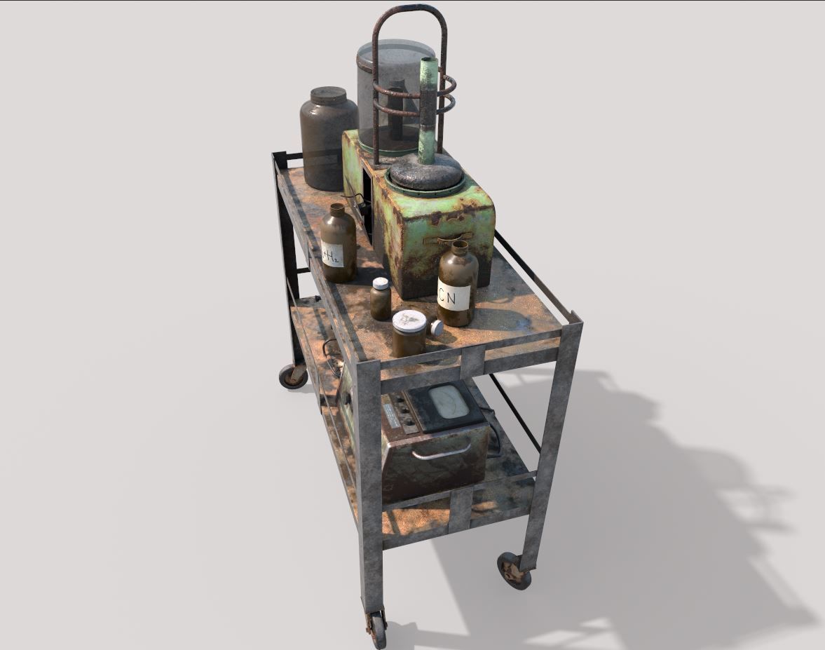 Abandoned Sanatorium Equipments 02 3D model_5
