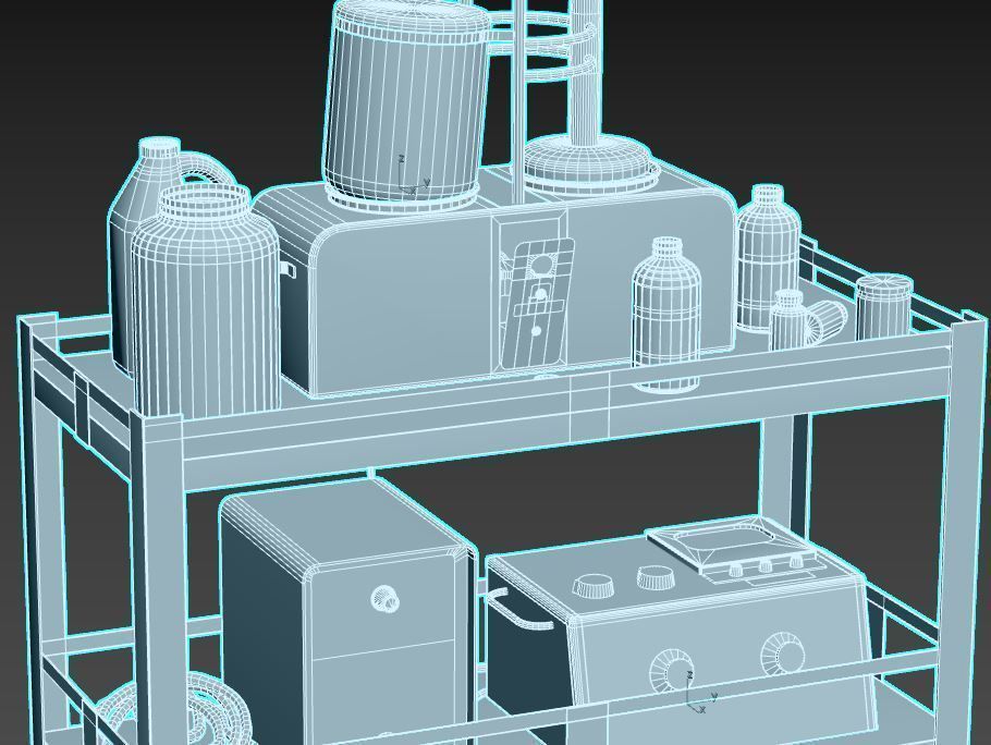 Abandoned Sanatorium Equipments 02 3D model_12