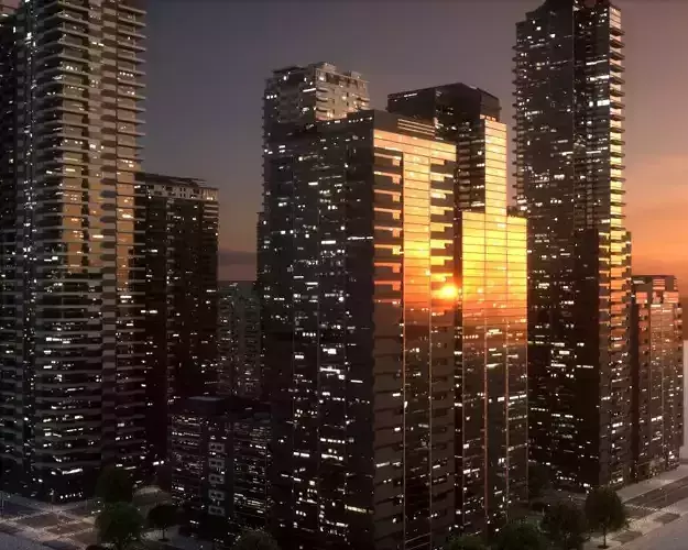 City Block Type B19 3D model