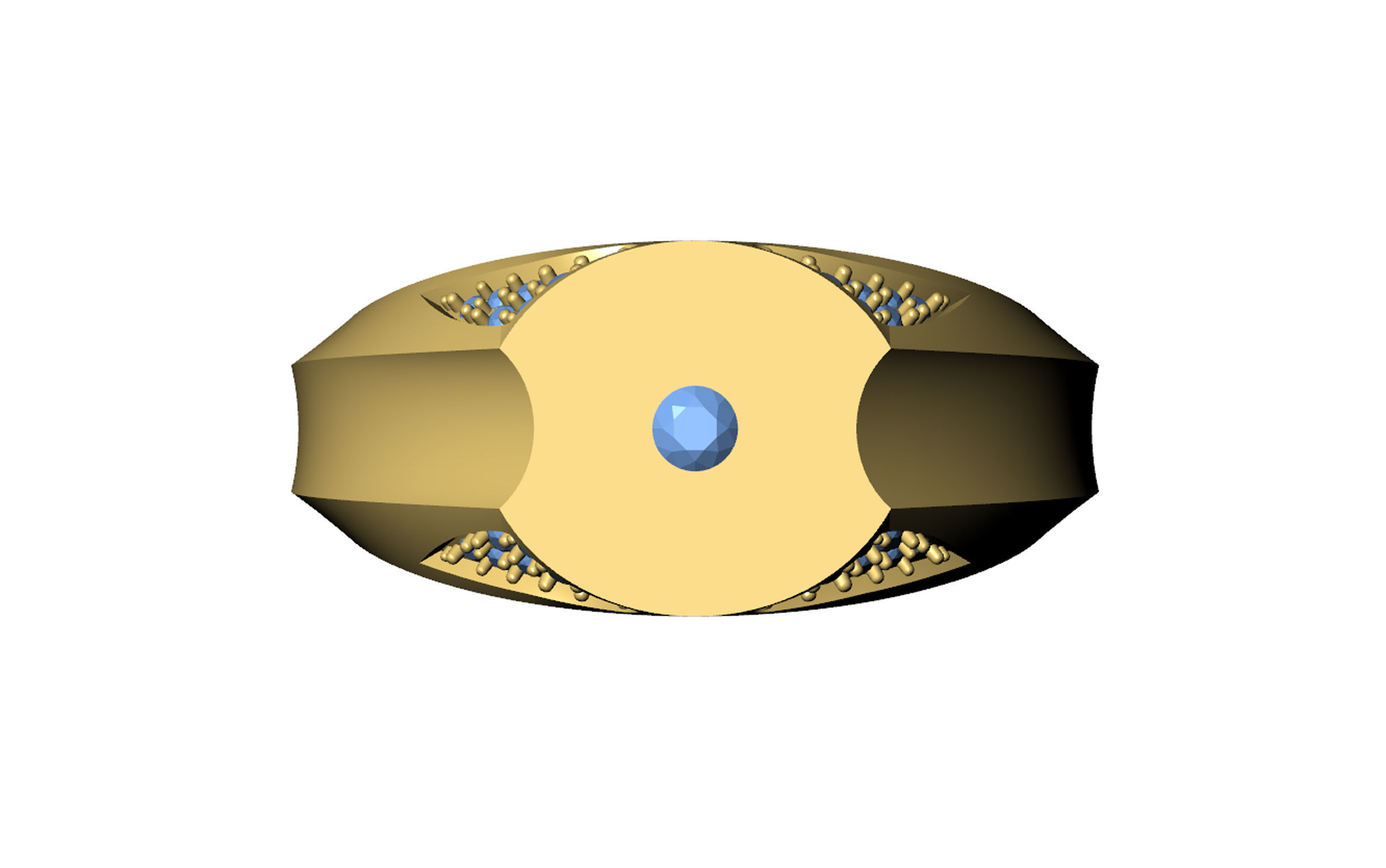 Diamond Ring 3D print model_13