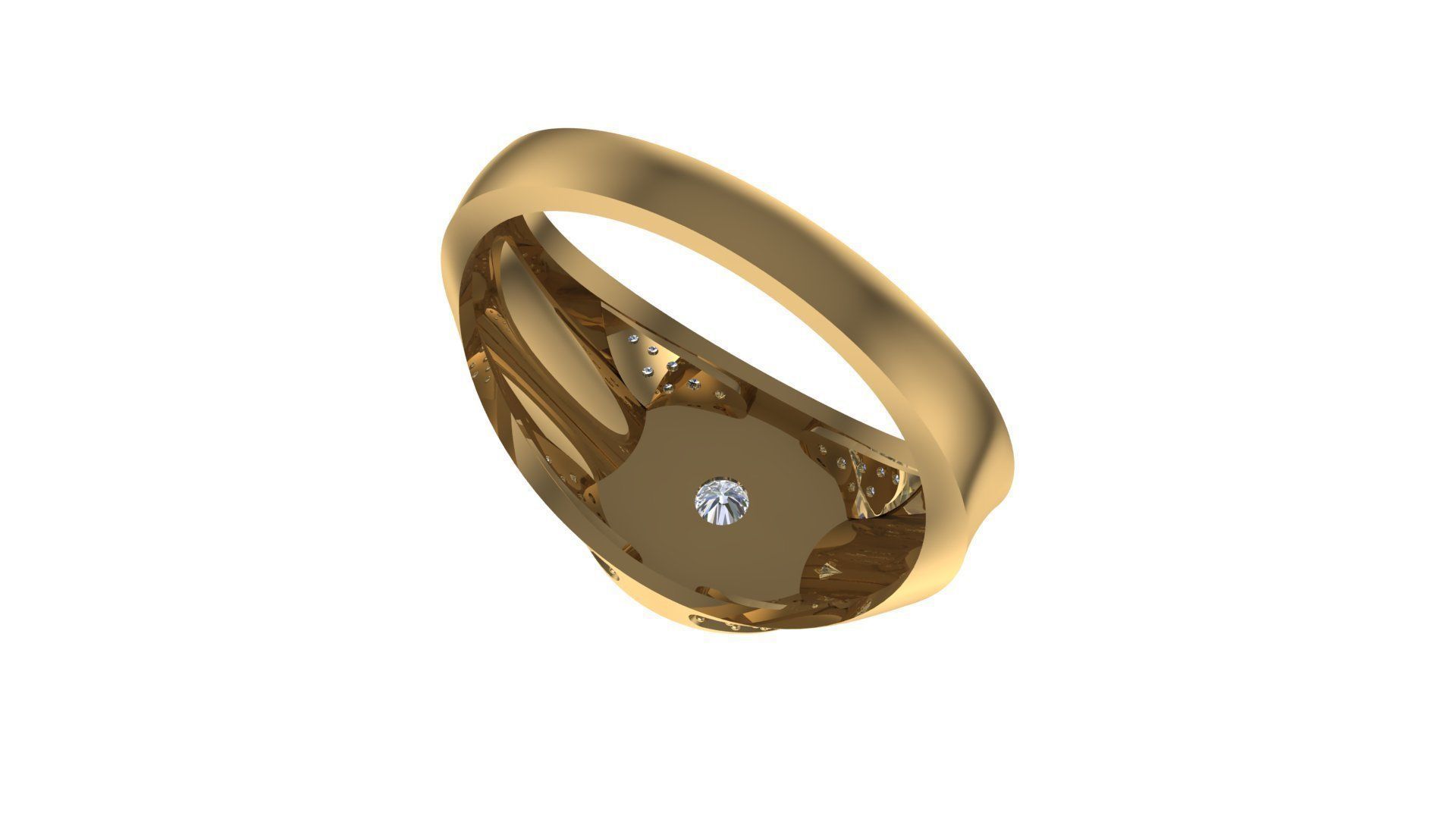 Diamond Ring 3D print model_20