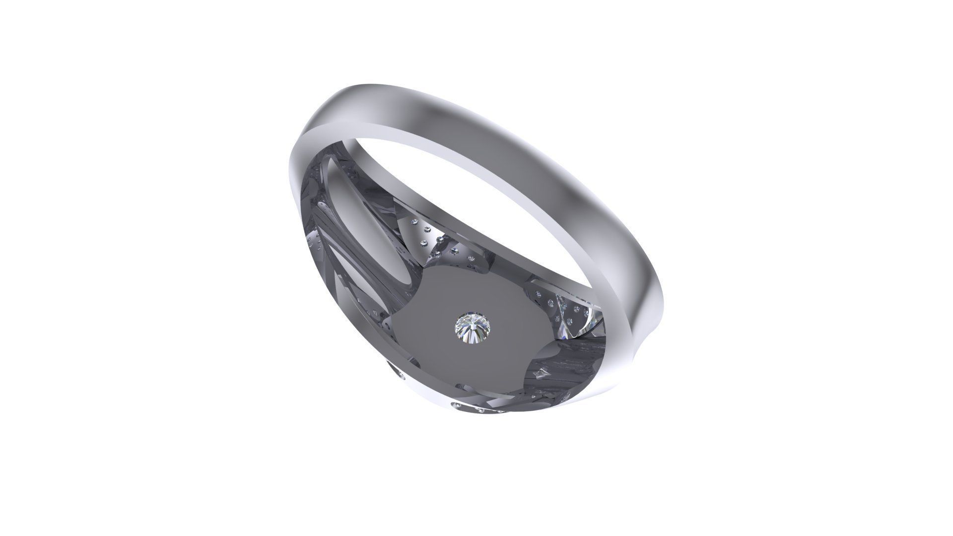 Diamond Ring 3D print model_22