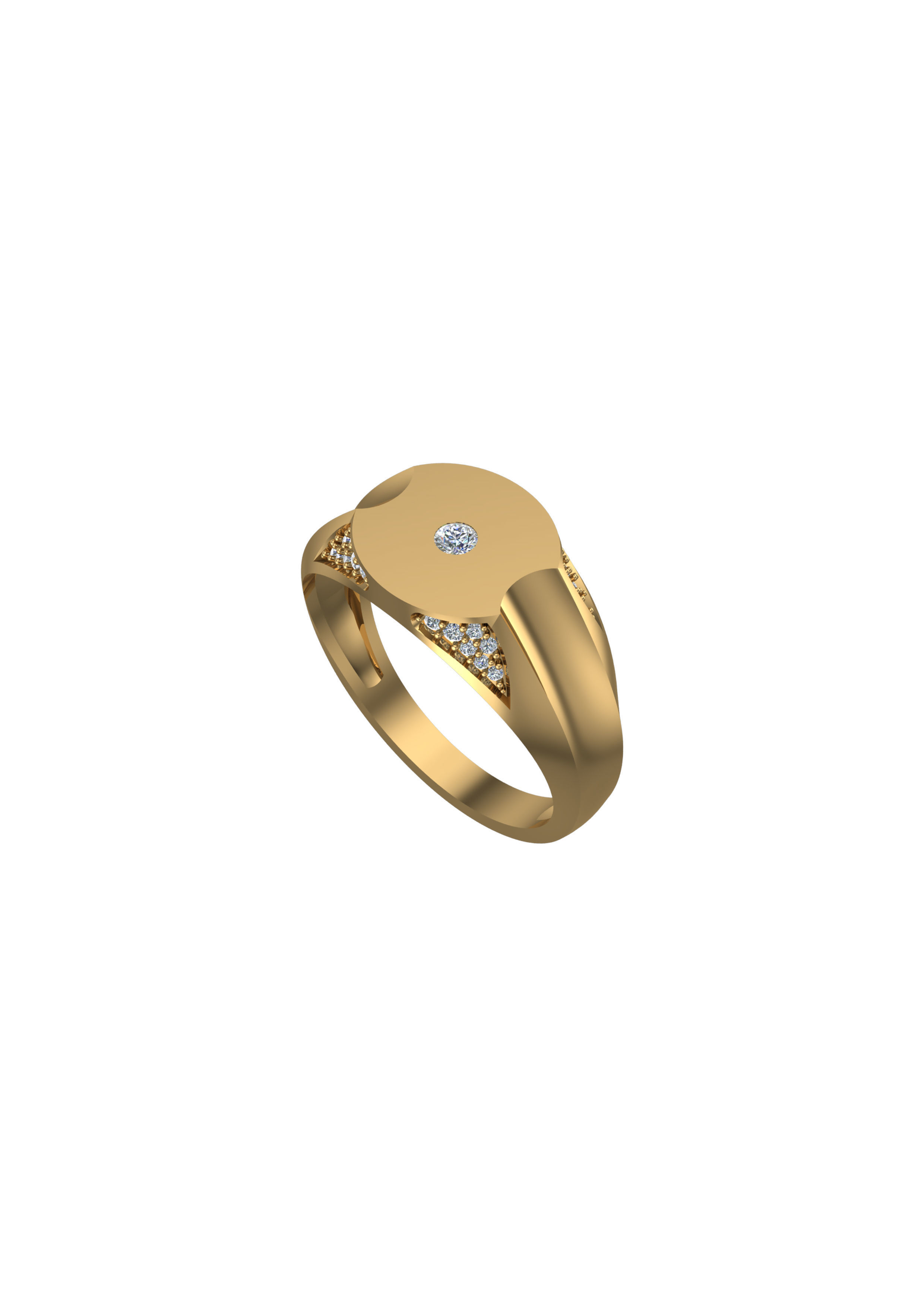 Diamond Ring 3D print model_1