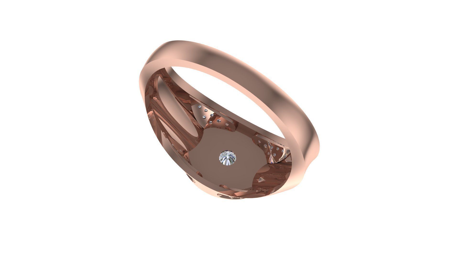 Diamond Ring 3D print model_19