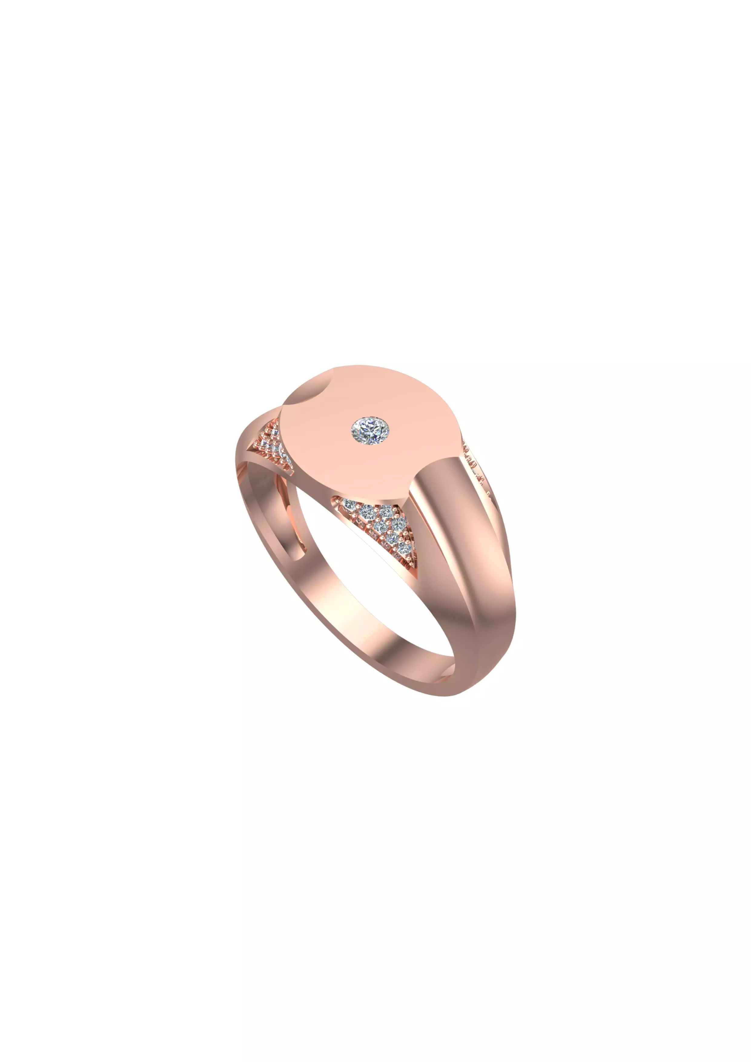 Diamond Ring 3D print model_0
