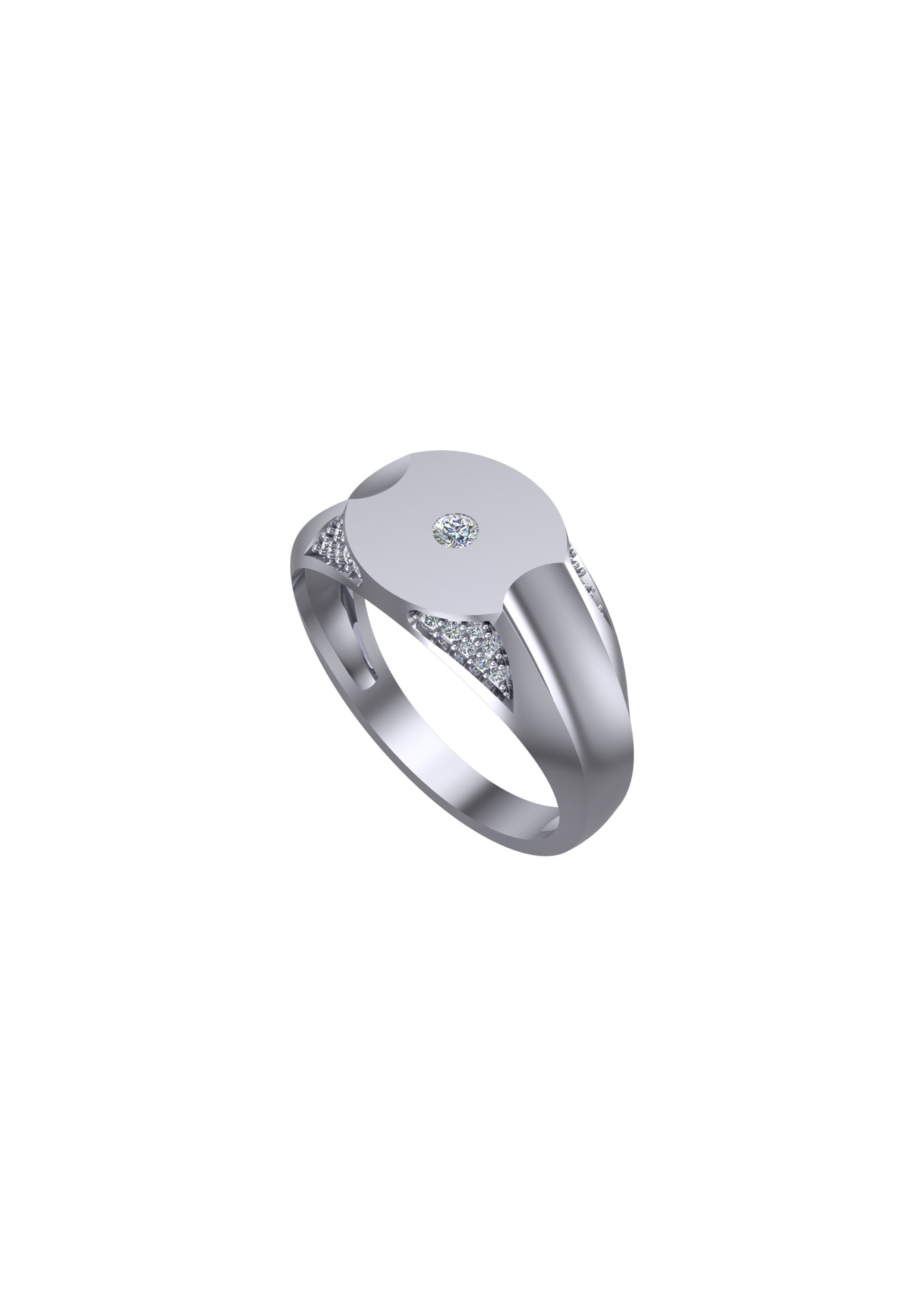 Diamond Ring 3D print model_2