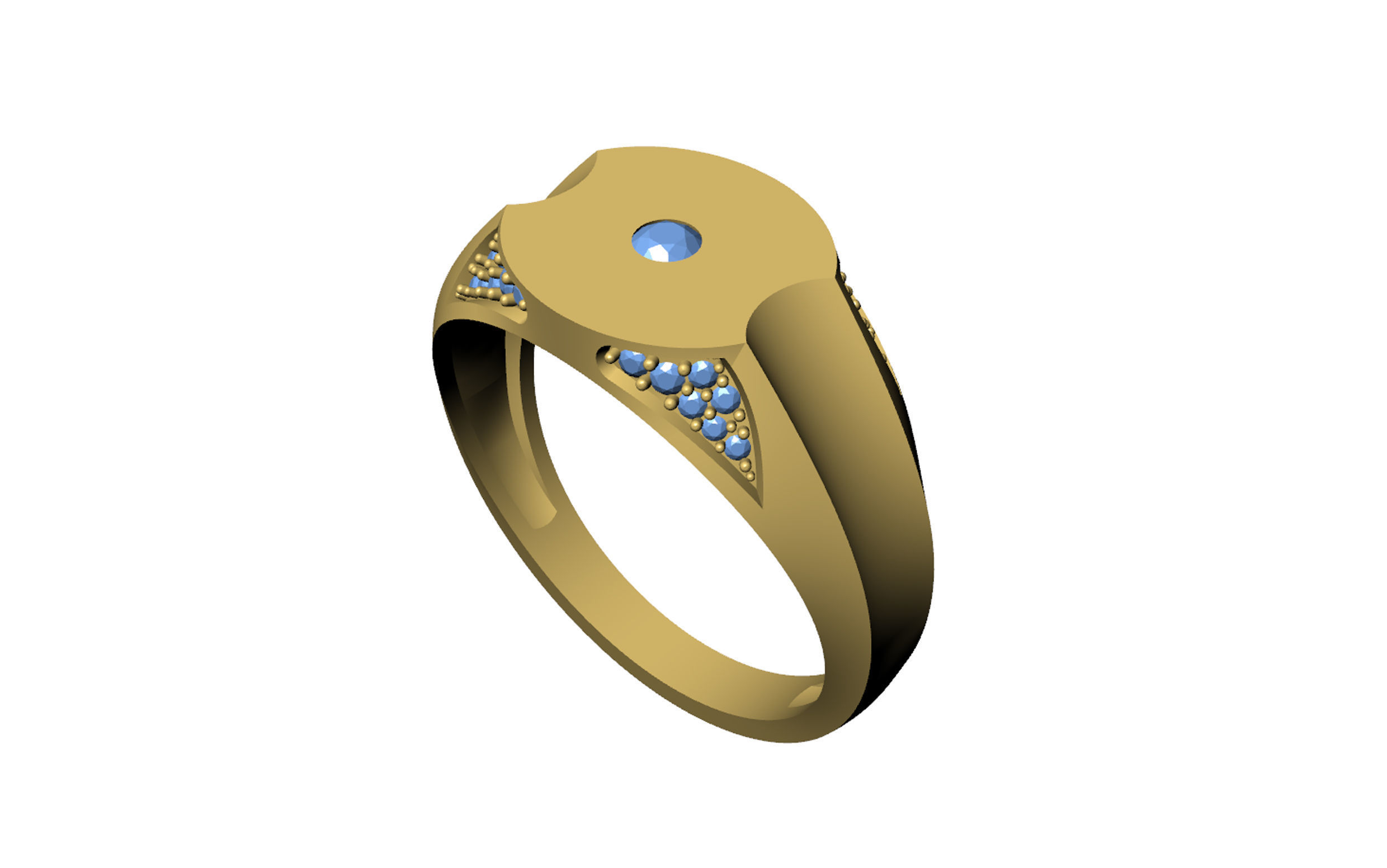 Diamond Ring 3D print model_16