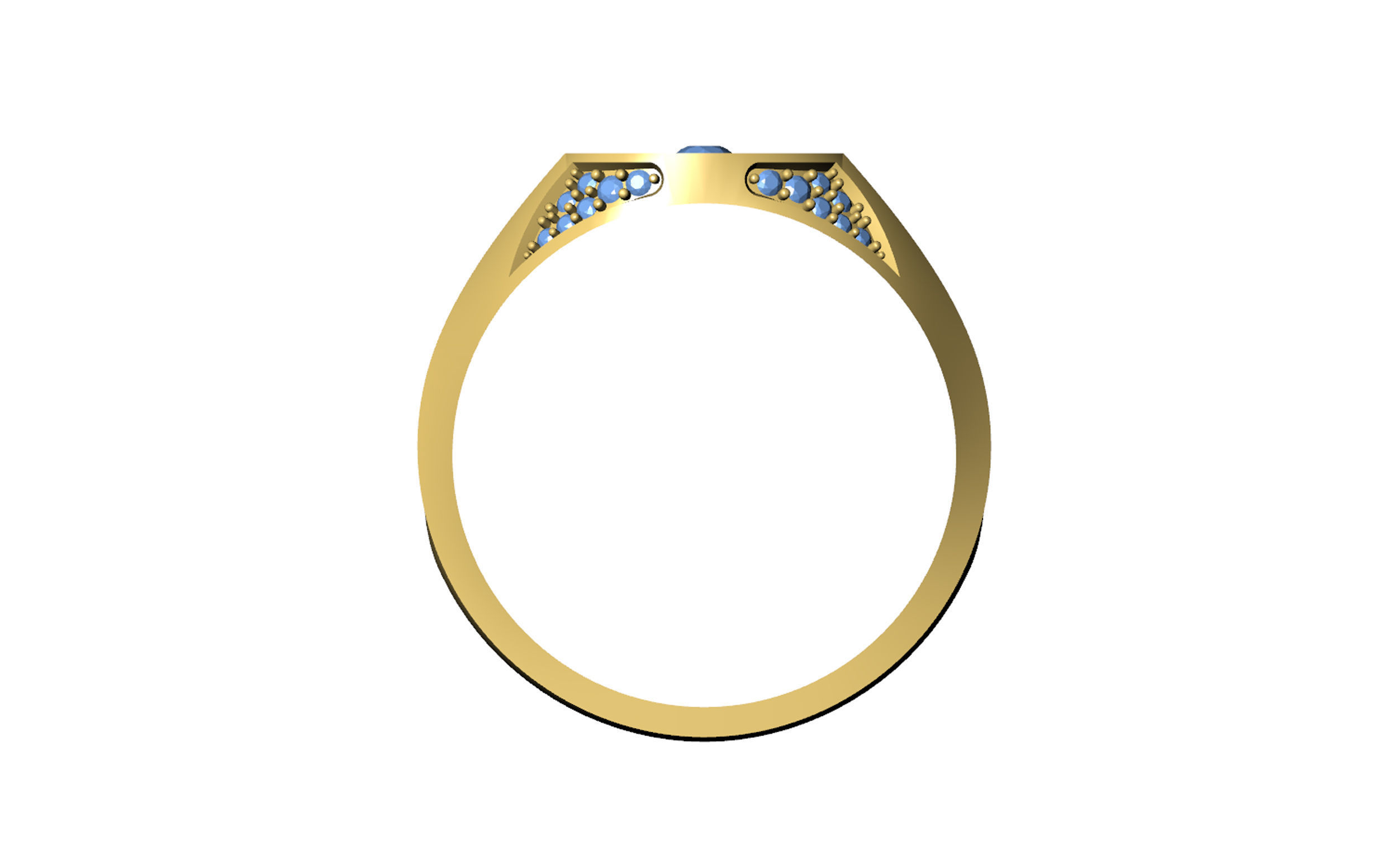 Diamond Ring 3D print model_14