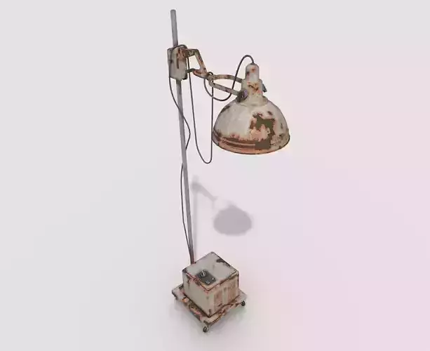 Abandoned Medical Floor Lamp 3D model