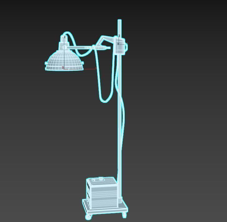 Abandoned Medical Floor Lamp 3D model_13