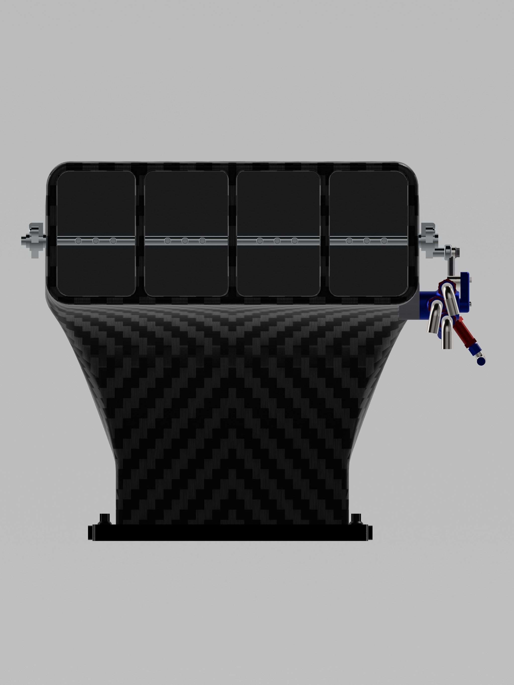 Pro Mod PSI Blower Hat N fuel meter 3D print model_2