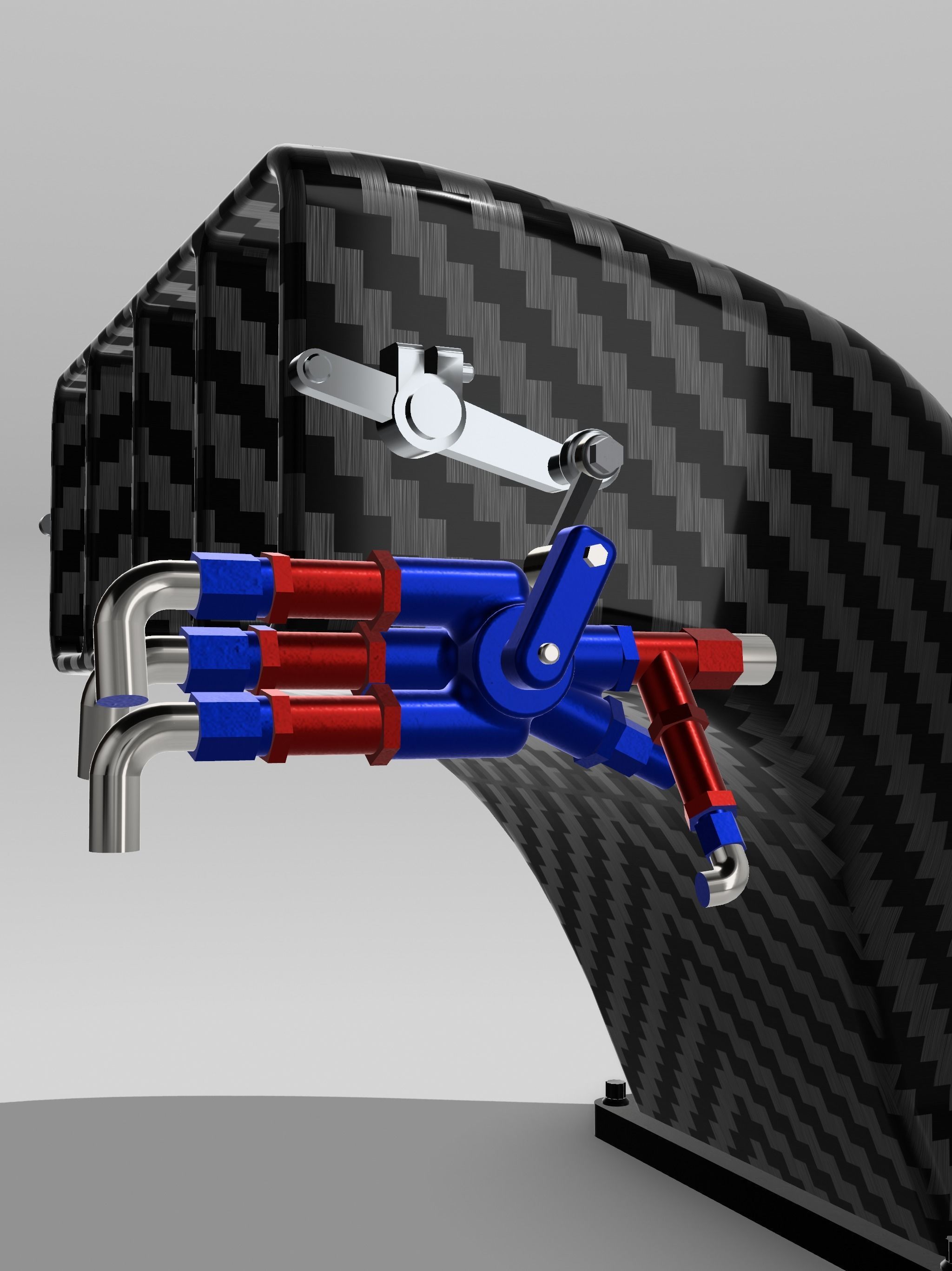 Pro Mod PSI Blower Hat N fuel meter 3D print model_6