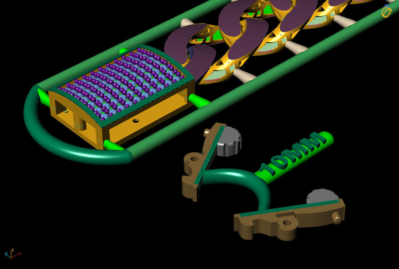 10 MM 18 CM CUBAN LINK CHAIN FOR BRACELET OR NECKLACE 3D print model_4