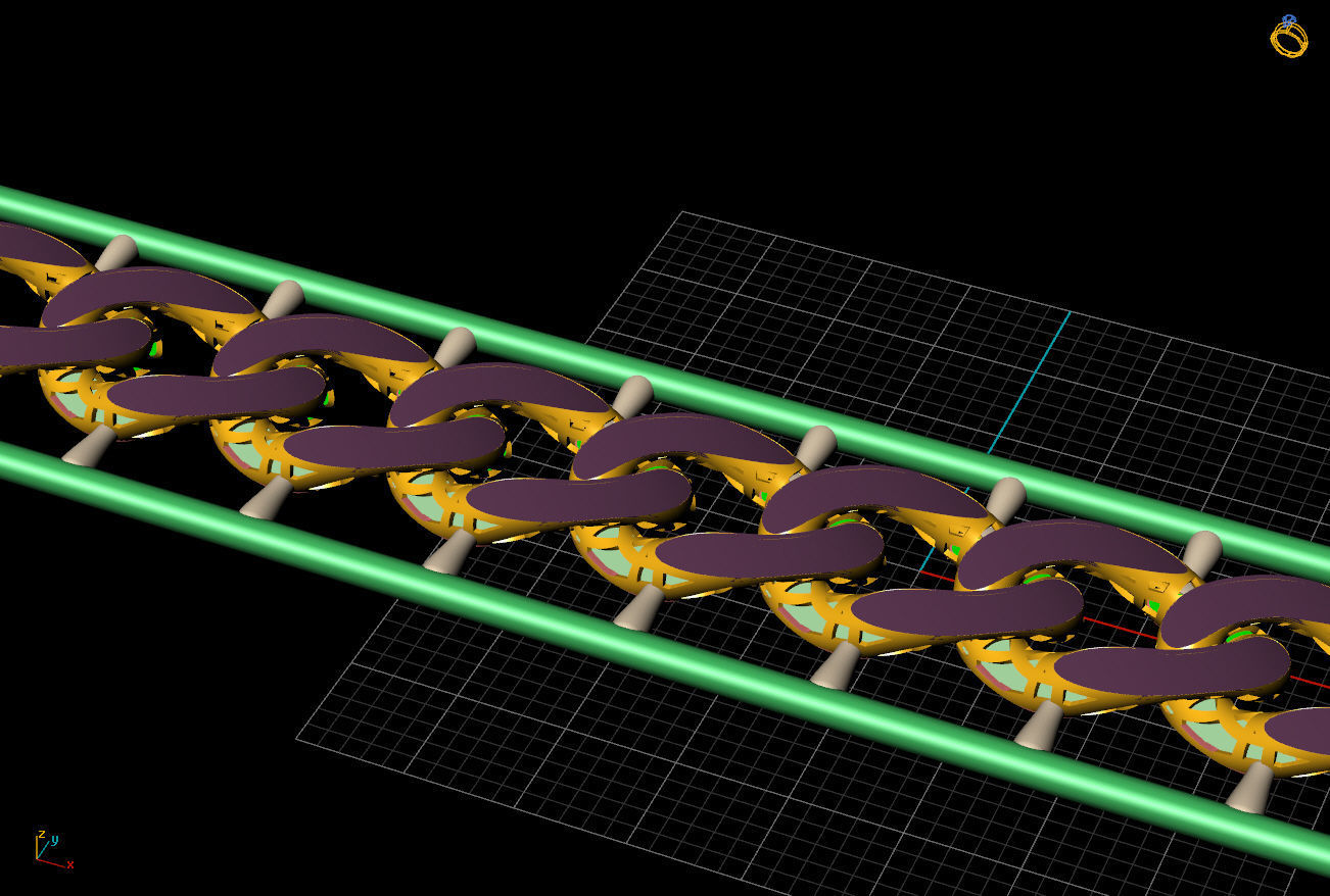 10 MM 18 CM CUBAN LINK CHAIN FOR BRACELET OR NECKLACE 3D print model_1