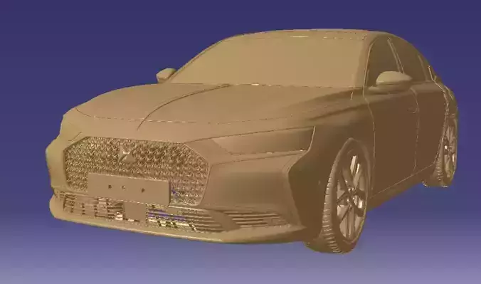 DS 9 E-TENSE 4x4 360 RIVOLI-Exterior-3d scan model 3D model