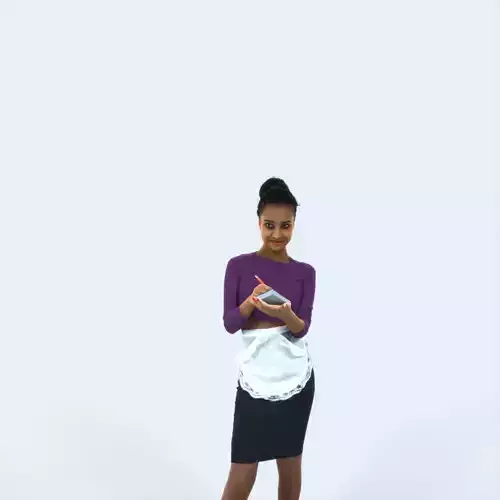 May 10E African American Waitress Black Woman