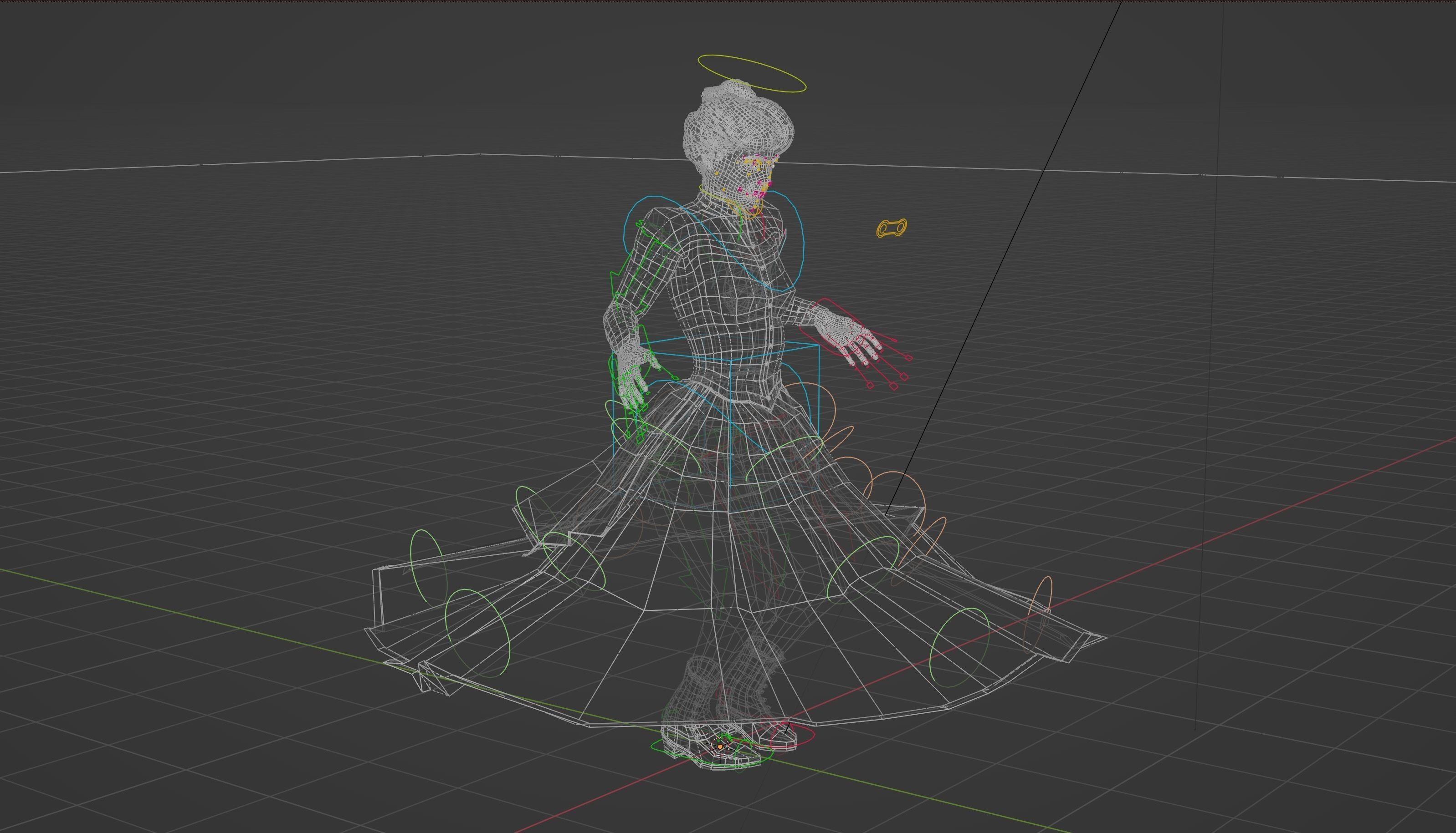 Victorian Female 01 - Body and Face Rigged - 3 versions 3D model_66