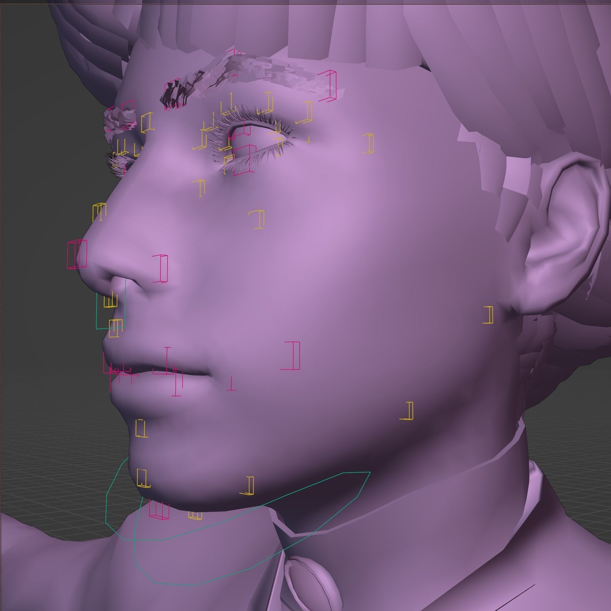 Victorian Female 01 - Body and Face Rigged - 3 versions 3D model_58