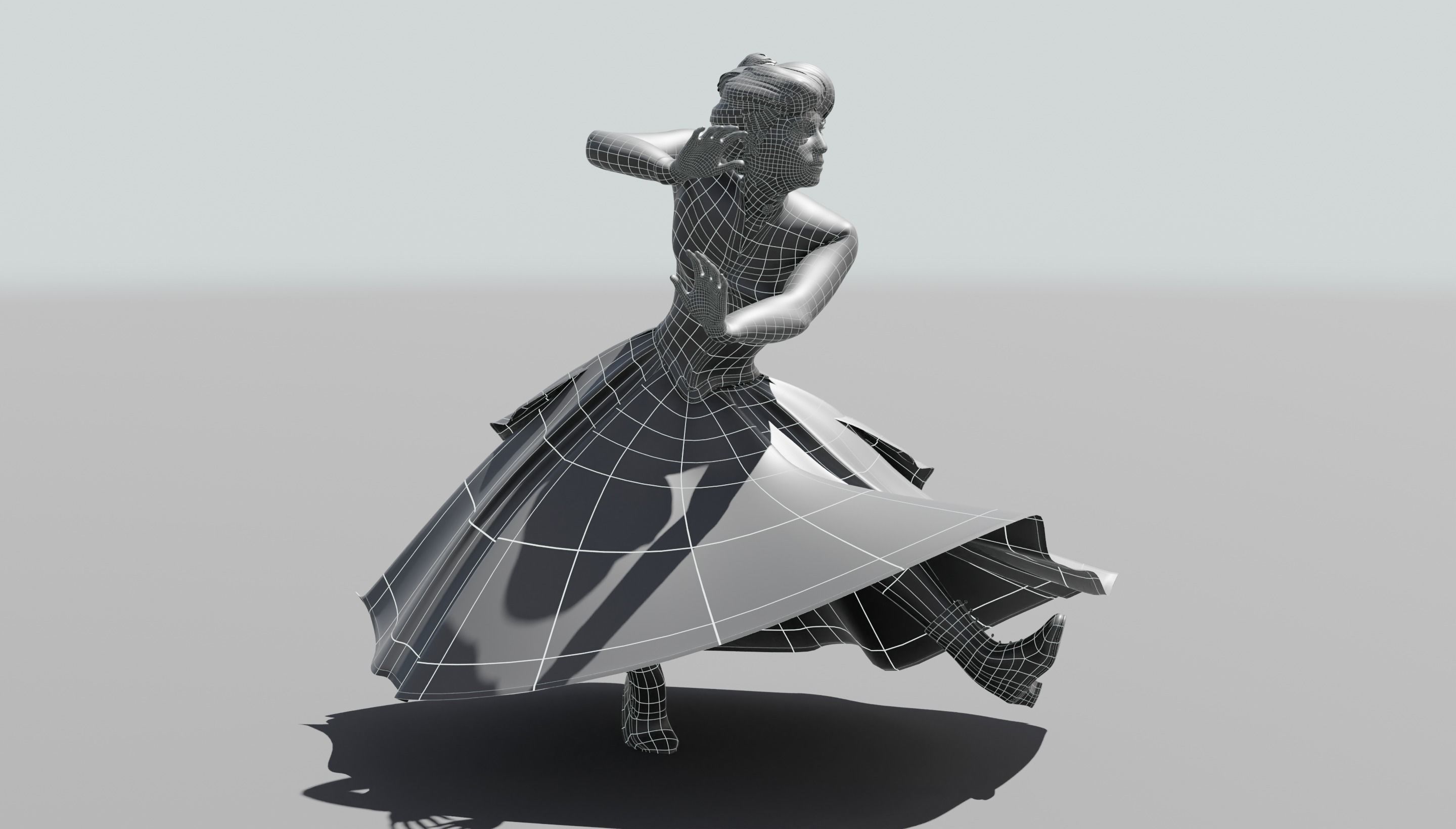 Victorian Female 01 - Body and Face Rigged - 3 versions 3D model_51