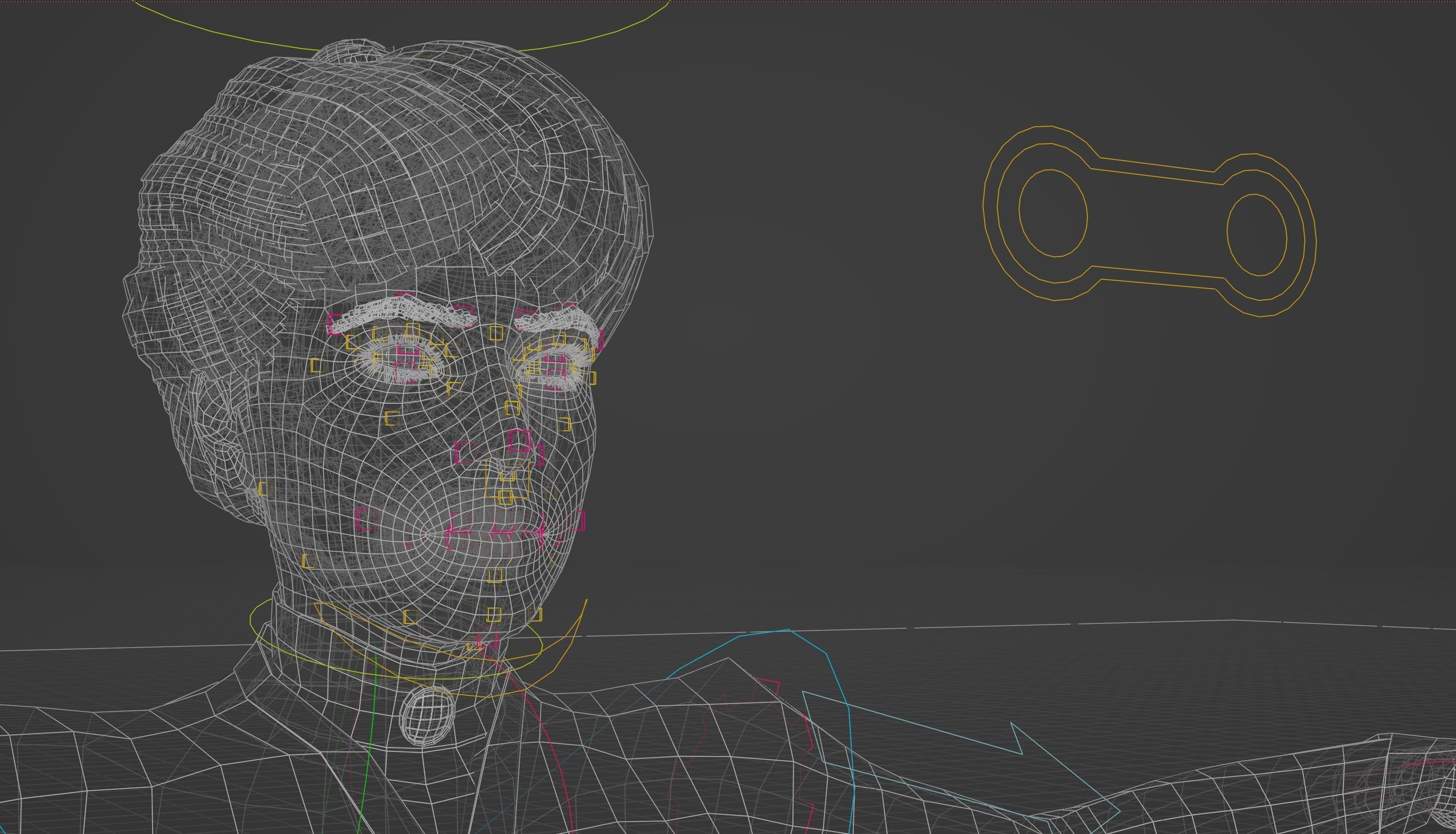 Victorian Female 01 - Body and Face Rigged - 3 versions 3D model_64