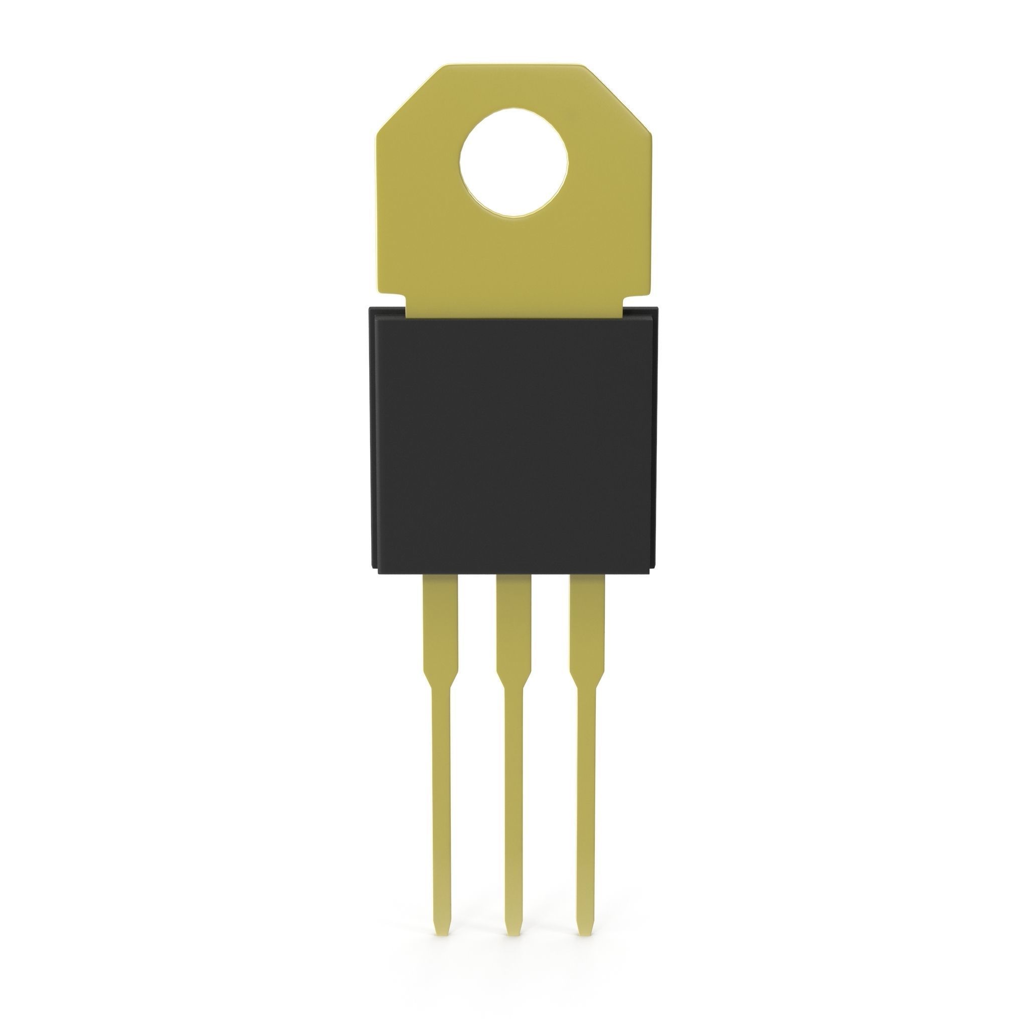 NPN Power Resistor 3D model_9