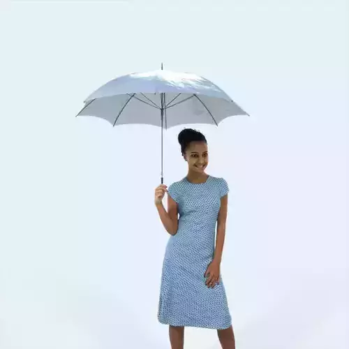 May 11I Umbrella African American Elegant Black Woman