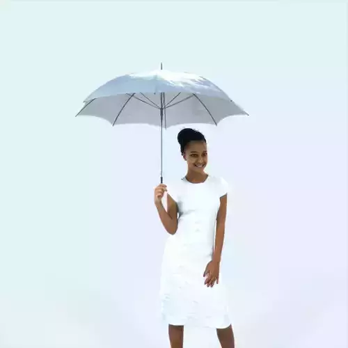 May 11D Umbrella African American Elegant Black Woman