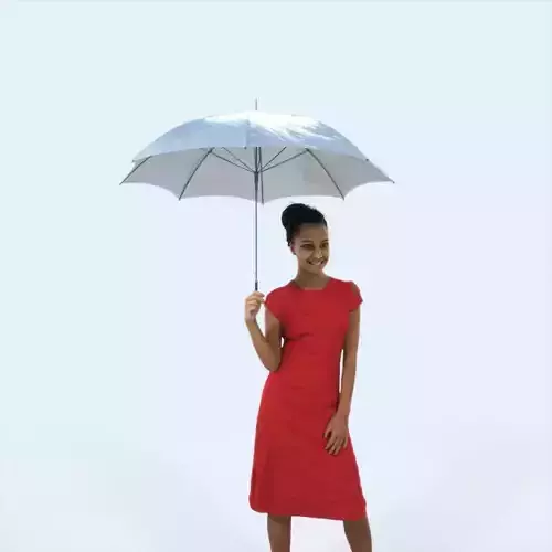 May 11A Umbrella African American Elegant Black Woman
