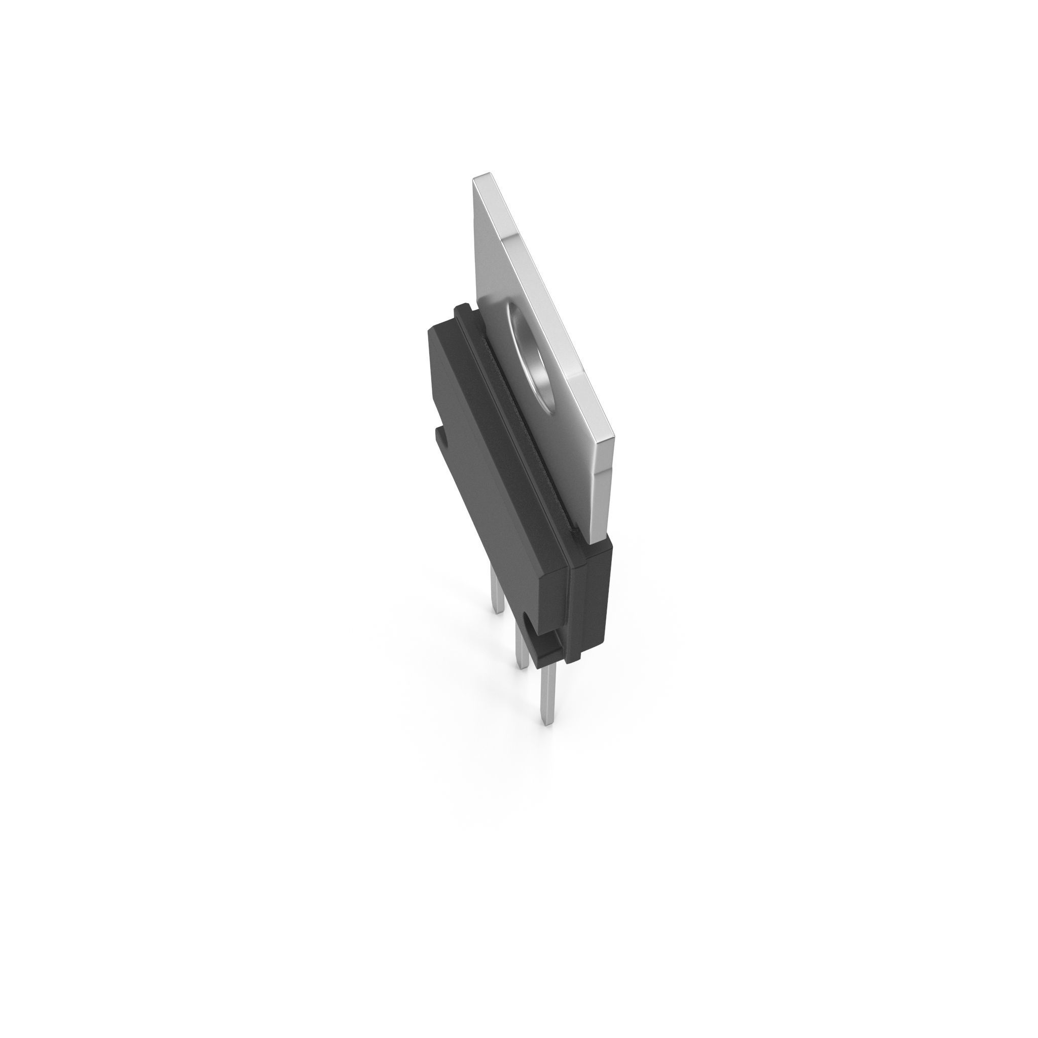 Power Resistor Low-poly 3D model_1