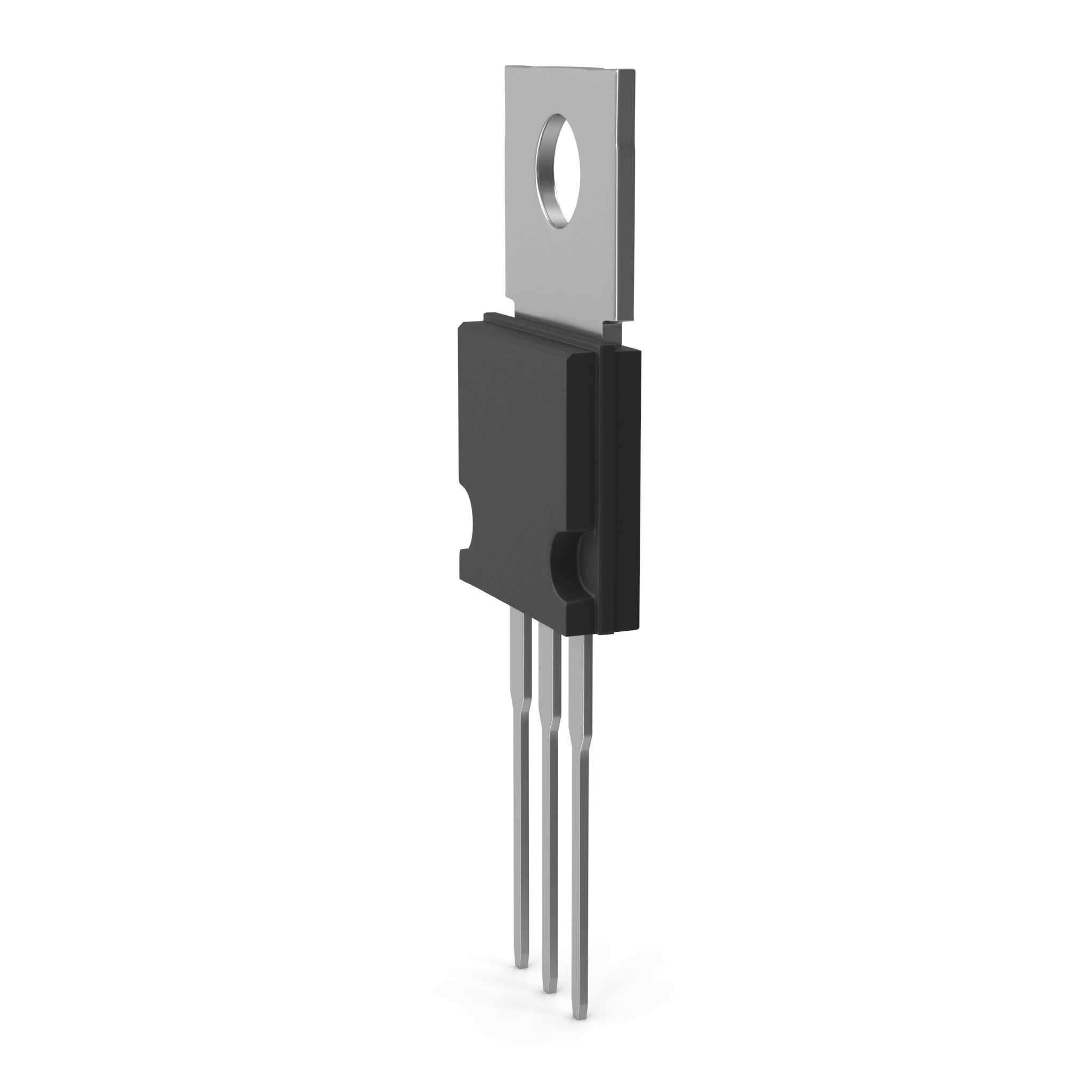 Power Resistor Low-poly 3D model_6