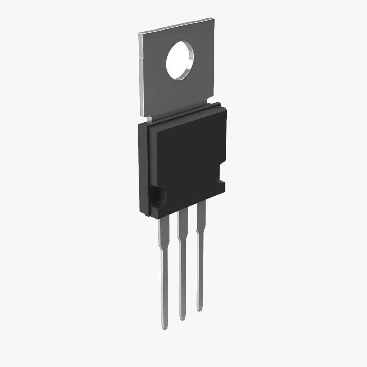 Power Resistor Low-poly 3D model_0