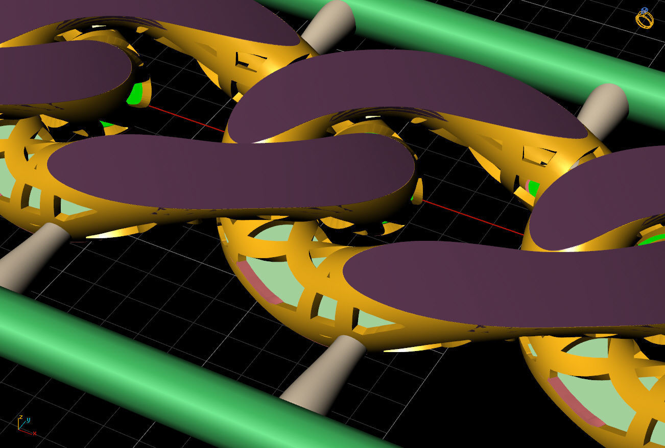 10 MM 45 CM CUBAN LINK CHAIN FOR BRACELET OR NECKLACE 3D print model_1