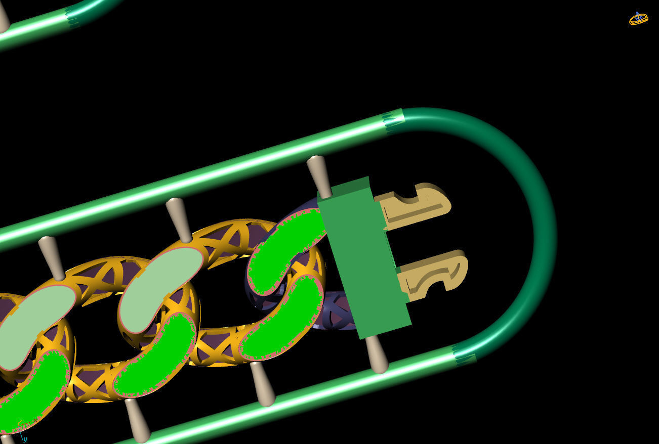 10 MM 45 CM CUBAN LINK CHAIN FOR BRACELET OR NECKLACE 3D print model_2