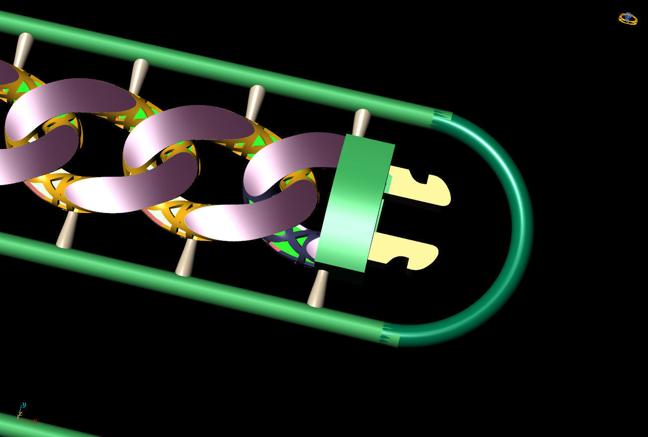 10 MM 45 CM CUBAN LINK CHAIN FOR BRACELET OR NECKLACE 3D print model_9