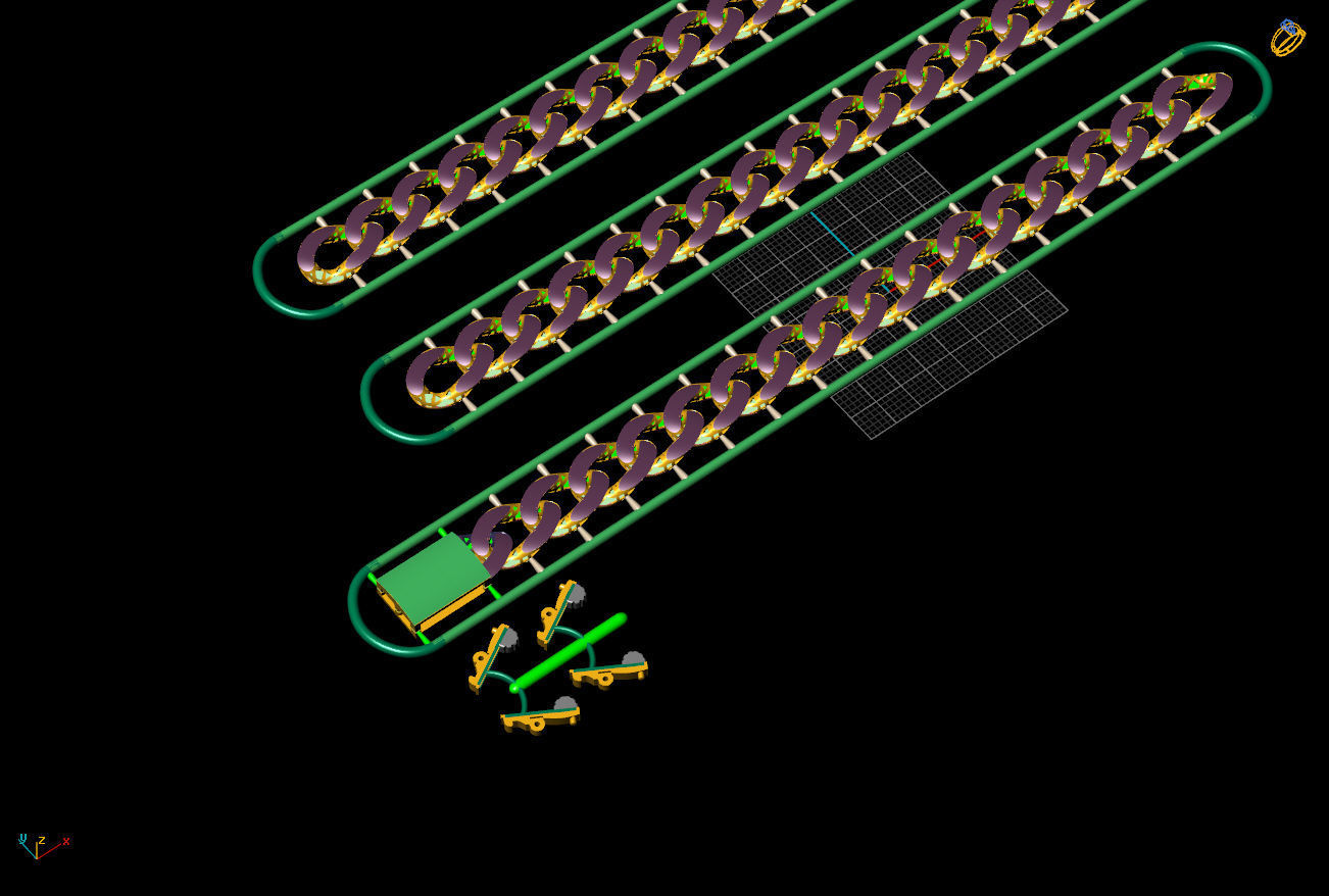 10 MM 45 CM CUBAN LINK CHAIN FOR BRACELET OR NECKLACE 3D print model_8