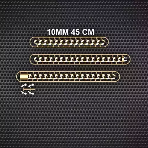 10 MM 45 CM CUBAN LINK CHAIN FOR BRACELET OR NECKLACE