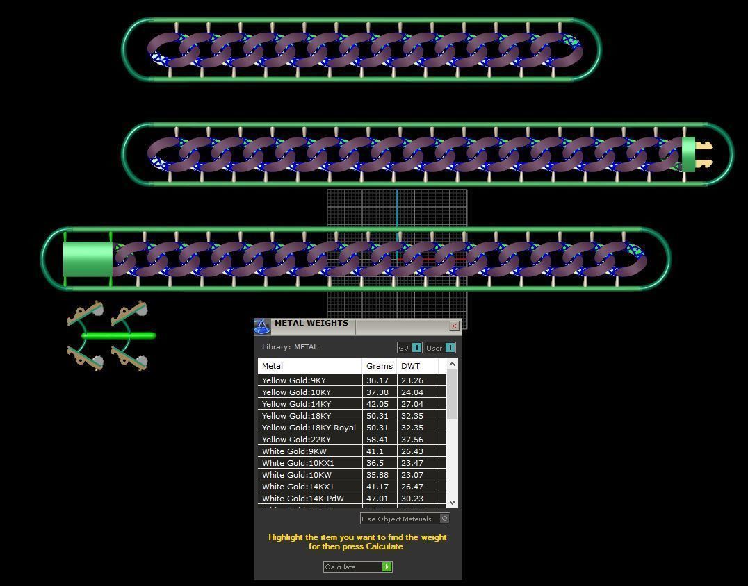 10 MM 45 CM CUBAN LINK CHAIN FOR BRACELET OR NECKLACE 3D print model_10