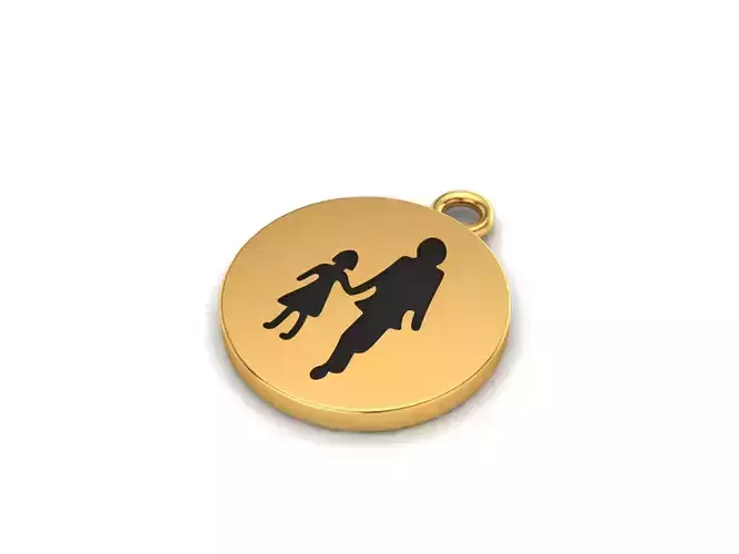 0142 - Mother Daughter Pendant