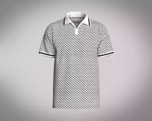 MENS OPEN COLLAR POLO SHIRT