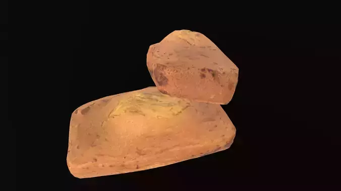 Tea Cake AR VR PBR  Lowpoly with game ready 3d Model Low-poly 3D model