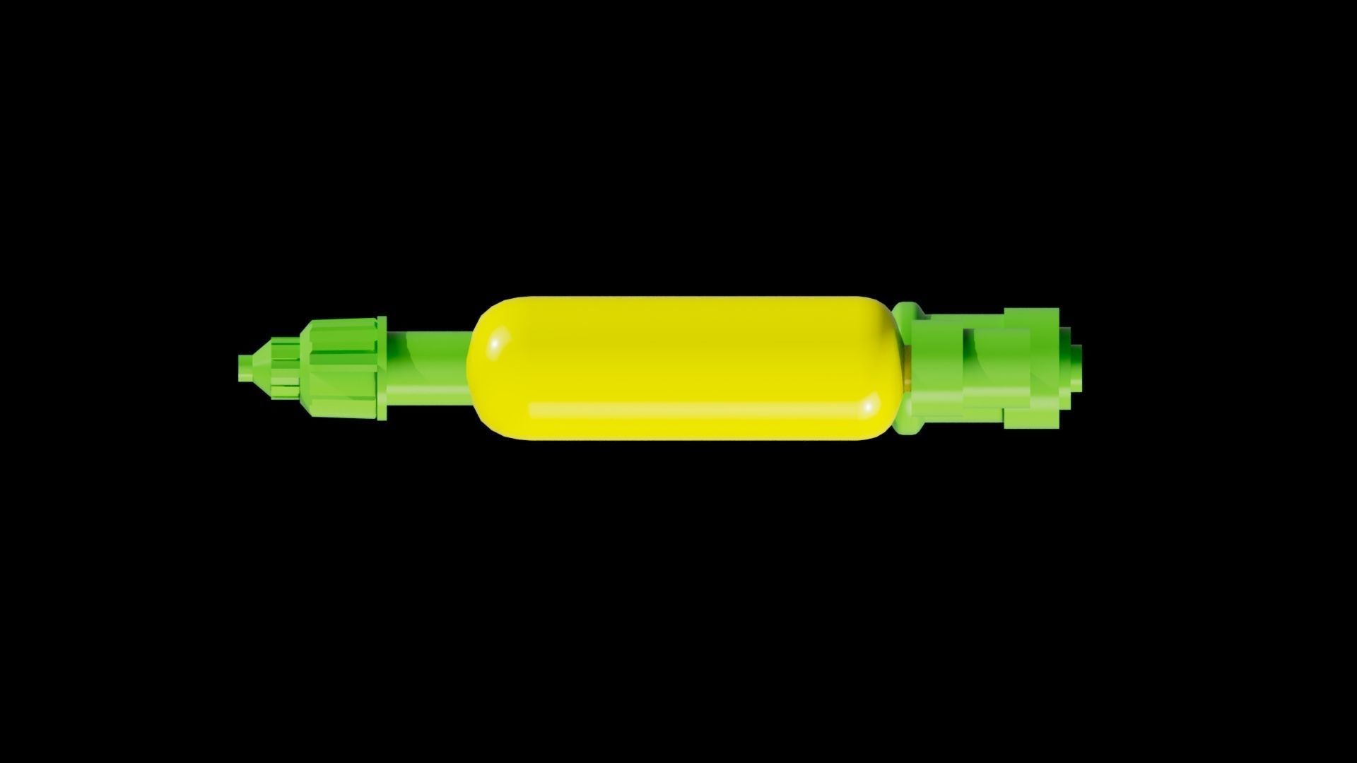 Toy Water Gun Pichkari Low Poly and High Poly 3d Model Low-poly 3D model_6