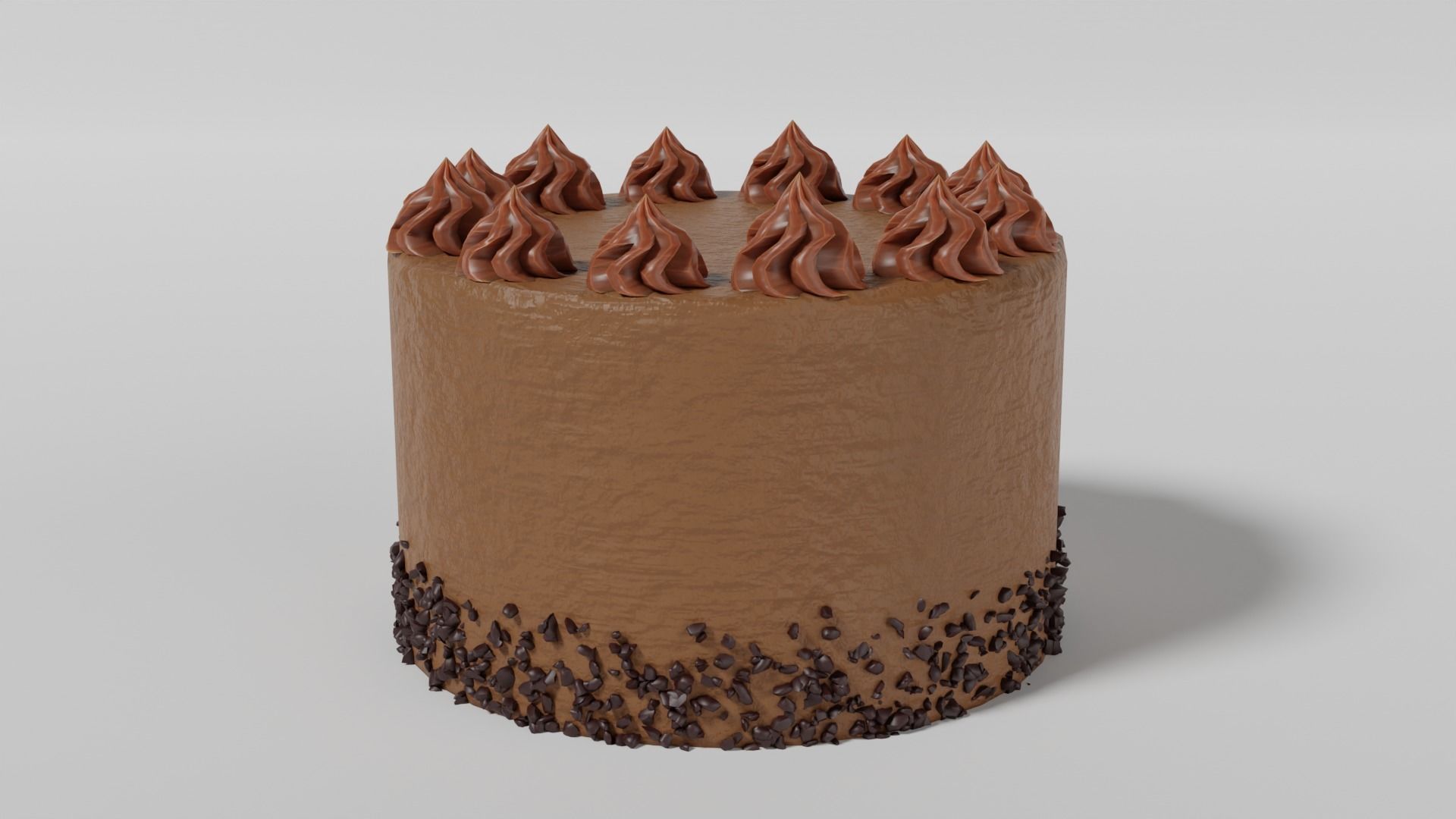 Chocolate Cake 3D model_1