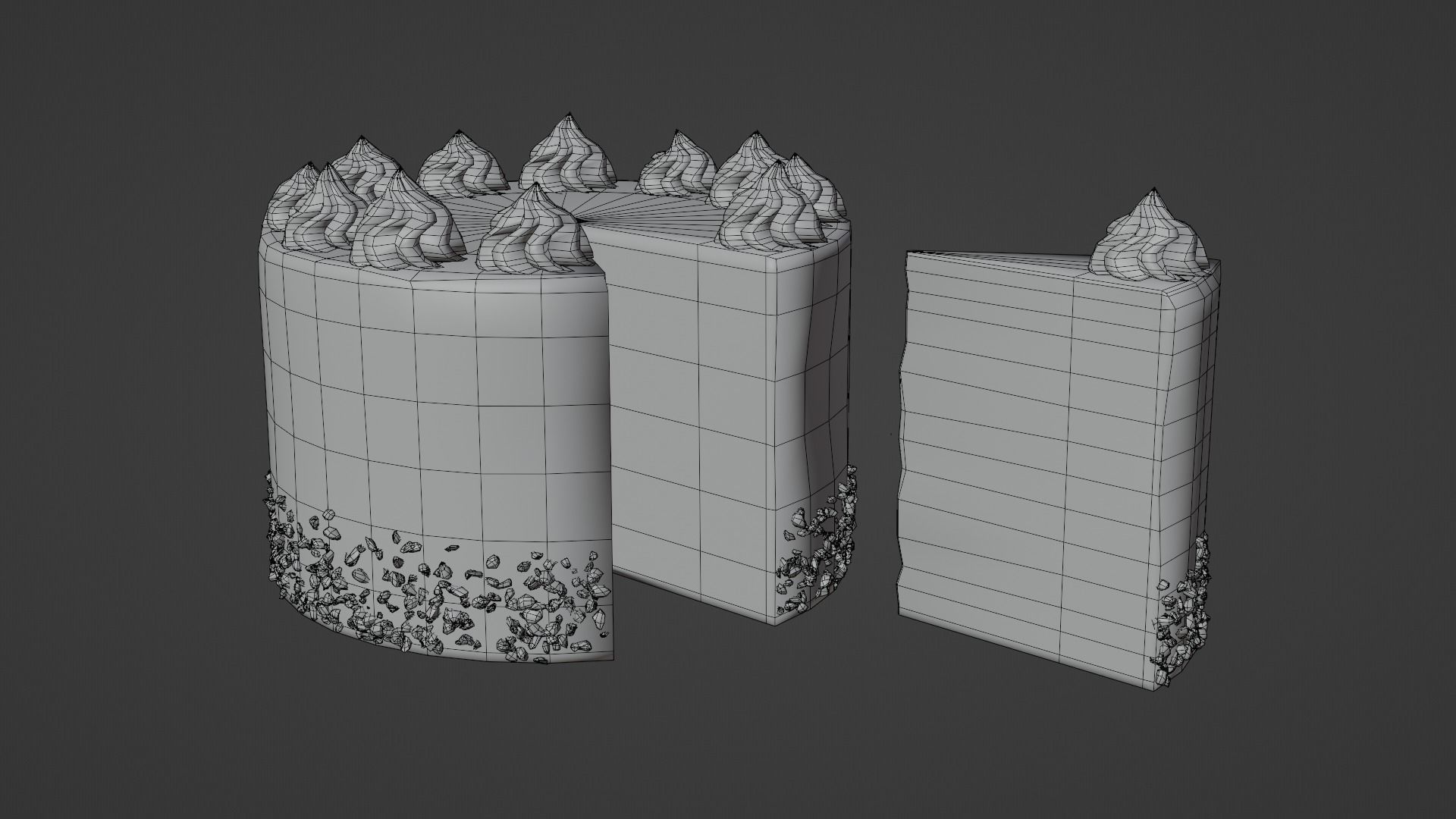 Chocolate Cake 3D model_8