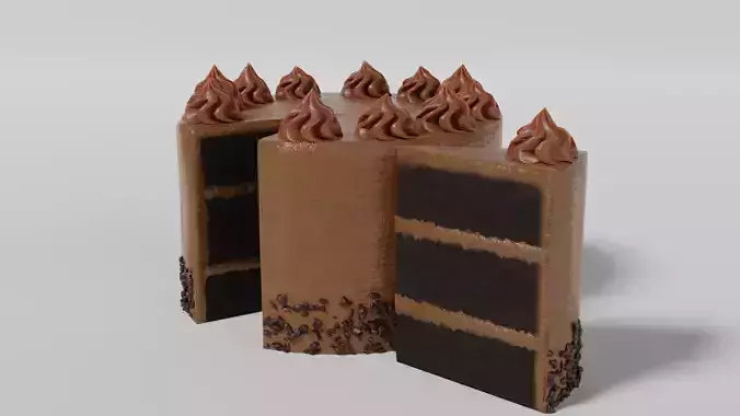 Chocolate Cake 3D model