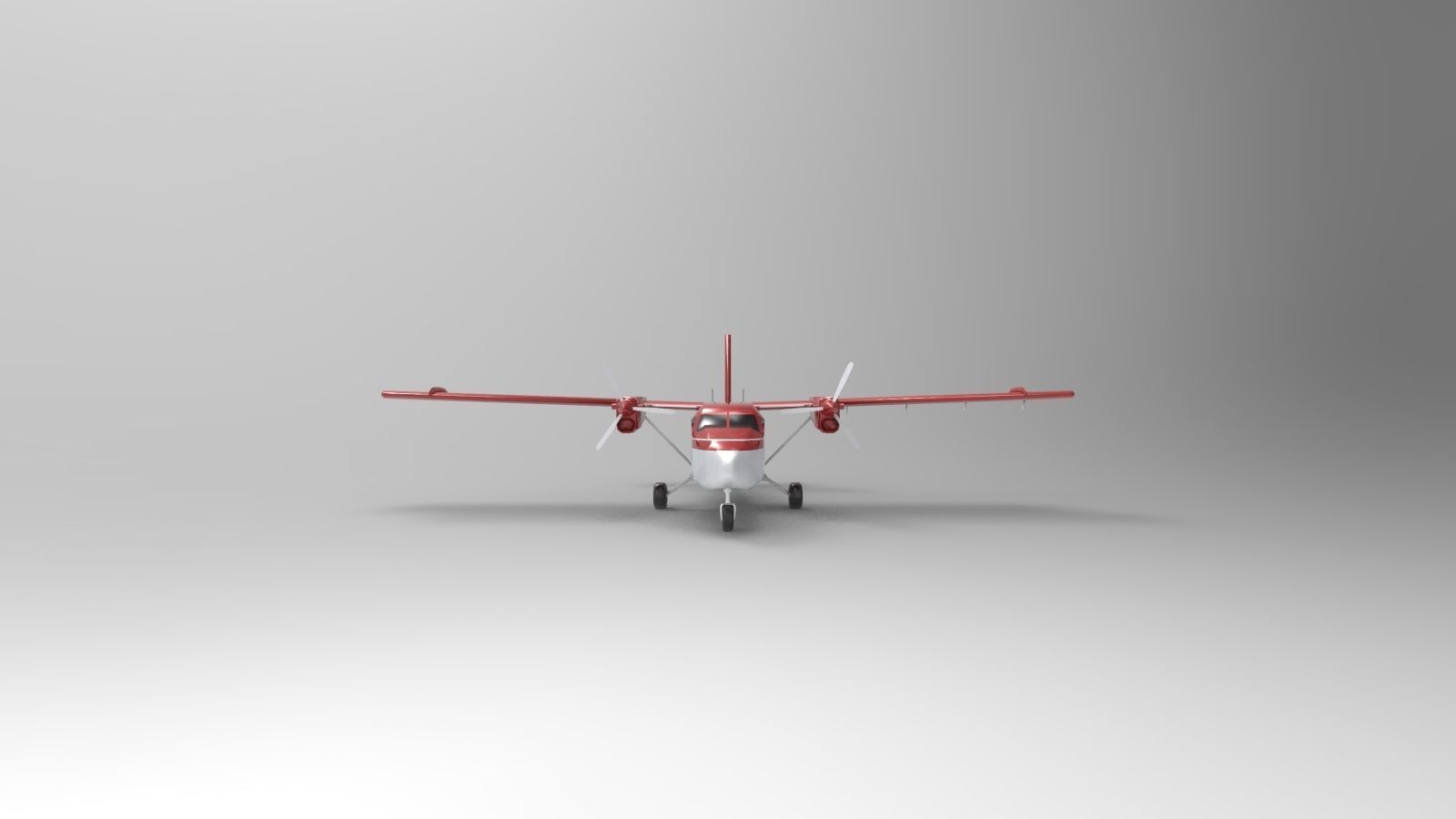 DHC-6 Twin Otter Airplane 3D model_2