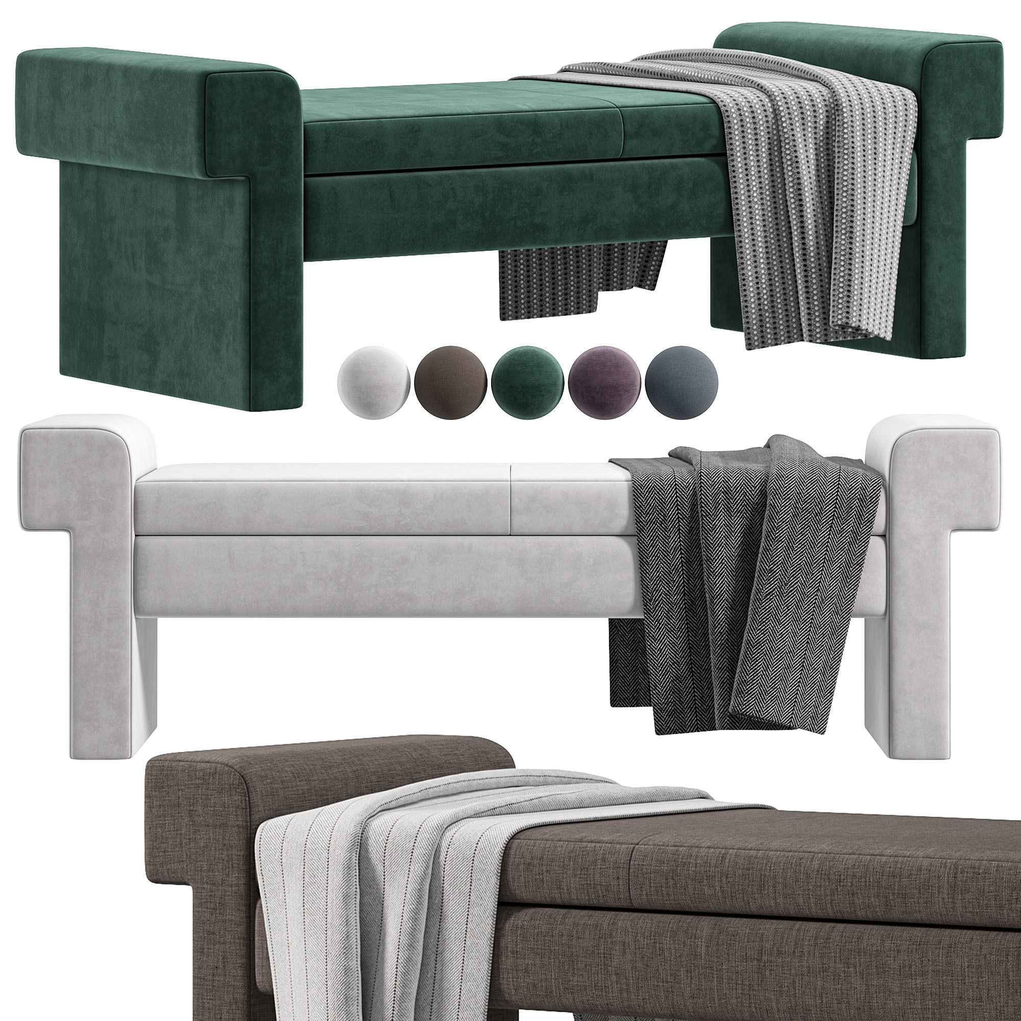 Jada Bench By Mgbwhome 3D model_7