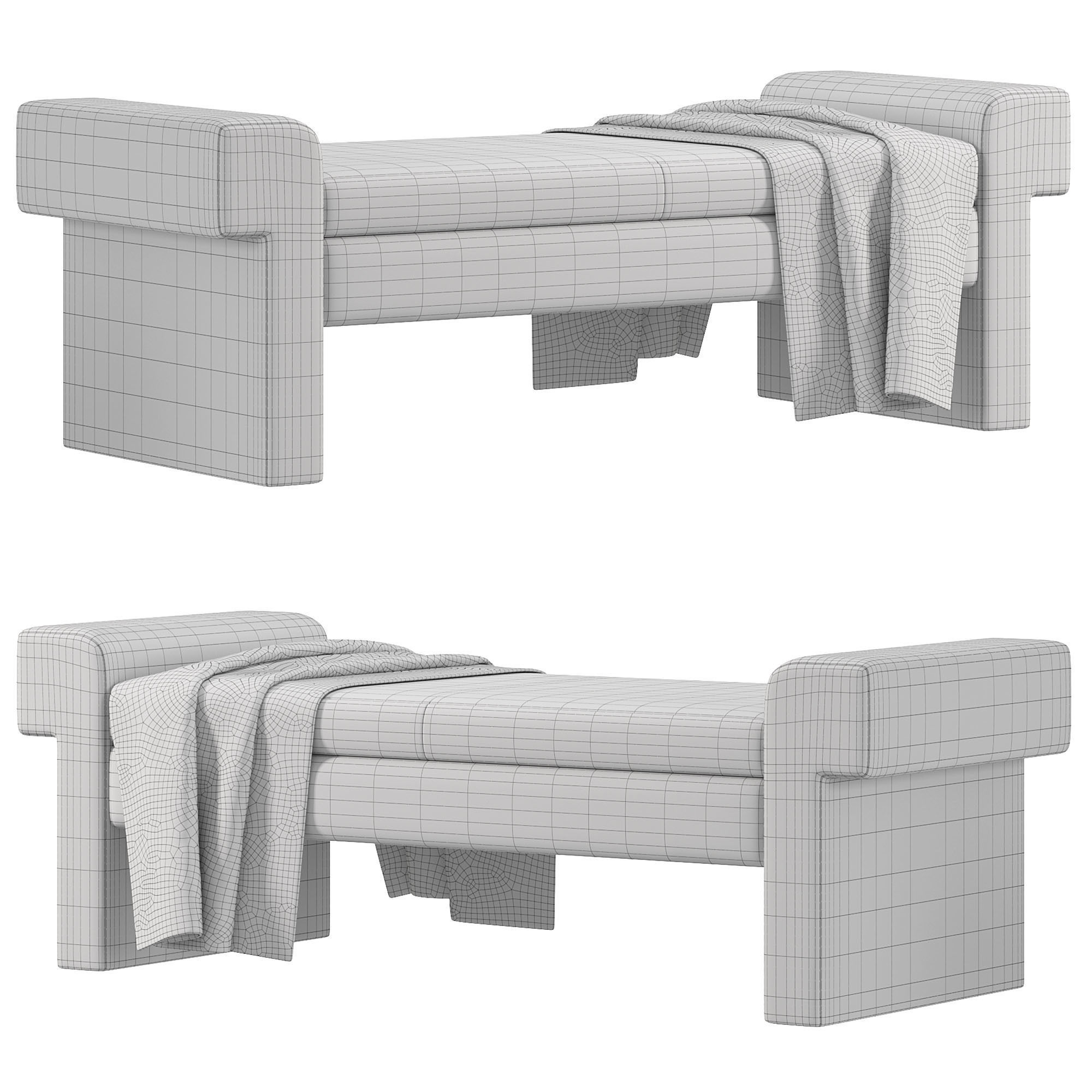 Jada Bench By Mgbwhome 3D model_2