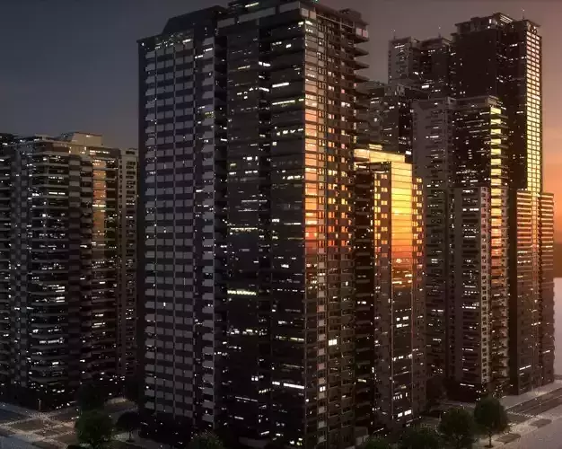 City Block Type B11 3D model