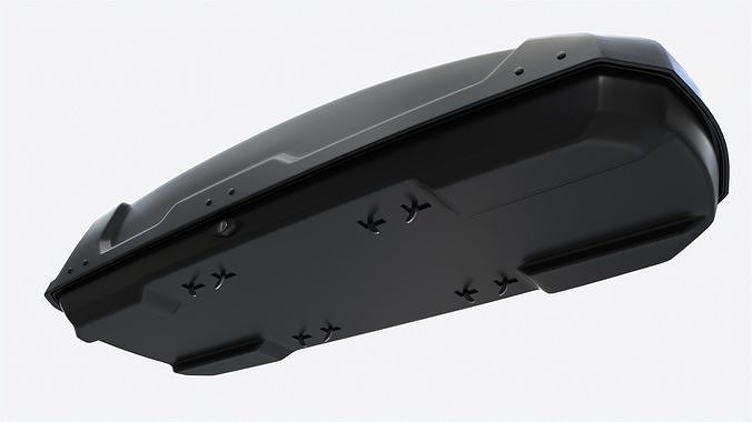 Car Cargo Roof Box 3D model 3